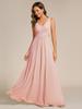 Ever-Pretty Women's Sleeveless V-Neck A-Line Floor-Length Chiffon Bridesmaid Dress