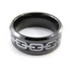 Кольцо мужское "Мирный" рутениевая сталь
