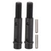 2PCS Rear Drive Shaft Alloy CNC Fine Machining Rear Short Axle Replacement 1/10 Scale RC Car Model