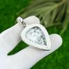 Pear Howlite Gemstone Crown Chakra Bezel Wife Ethnic Birthday Pendant 925 Silver