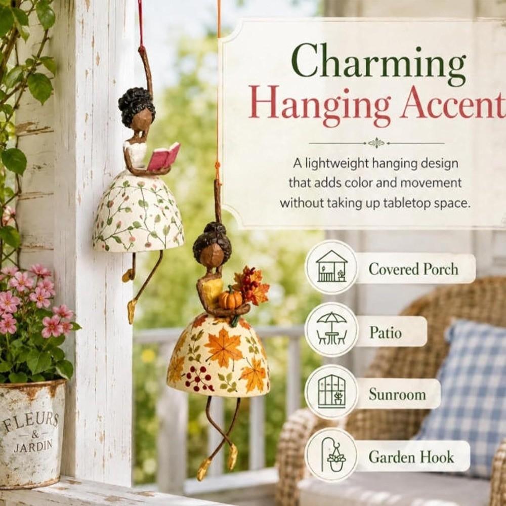 Dangling Legs Ballerina Lady Figurine Vintage Women Shaped Pendants Home Decor