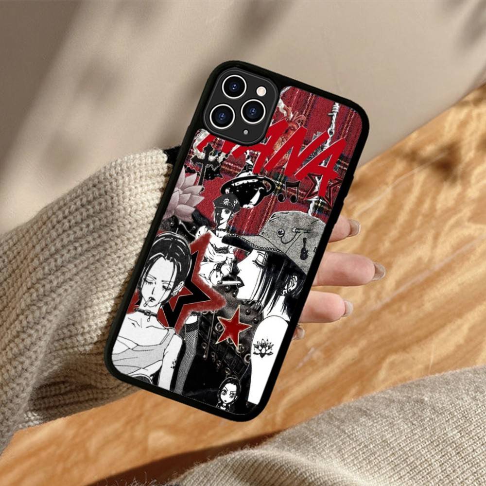 Крутой чехол для телефона с Наной Осаки из аниме Для iphone 11 12 13 14 15 Pro Max 17 16 Plus Жесткая задняя крышка из ПК+ТПУ