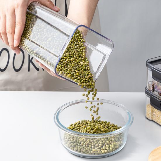 Sealed Can Transparent Large Capacity PP Visible Food Storage Container for Home