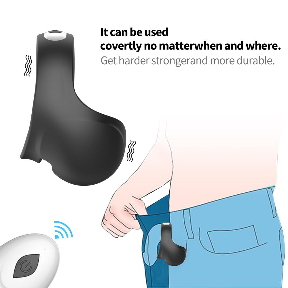 Вибрирующее кольцо на член, сексуальные игрушки для мужчин, пара, задержка эякуляции, целомудрие, массажер для яичек, кольцо для пениса, игрушки для взрослых