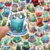 10 30 50Pcs Ins Style Art Drink Aesthetic Stickers Cartoon Plant Decals Kids Toys Diy Laptop Phone Scrapbook Decoration Sticker