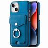 Кожаный чехол-кошелек с магнитным кольцом-держателем для IPhone 14 Pro Max 15 13 12 11 X XS XR 7 8 Plus SE2022 Вертикальный слот для карт Обложка