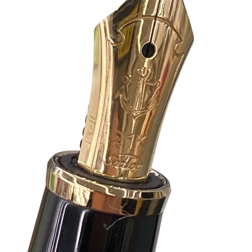 Used 680130 As-is item SAILOR Fountain Pen Black, Gold