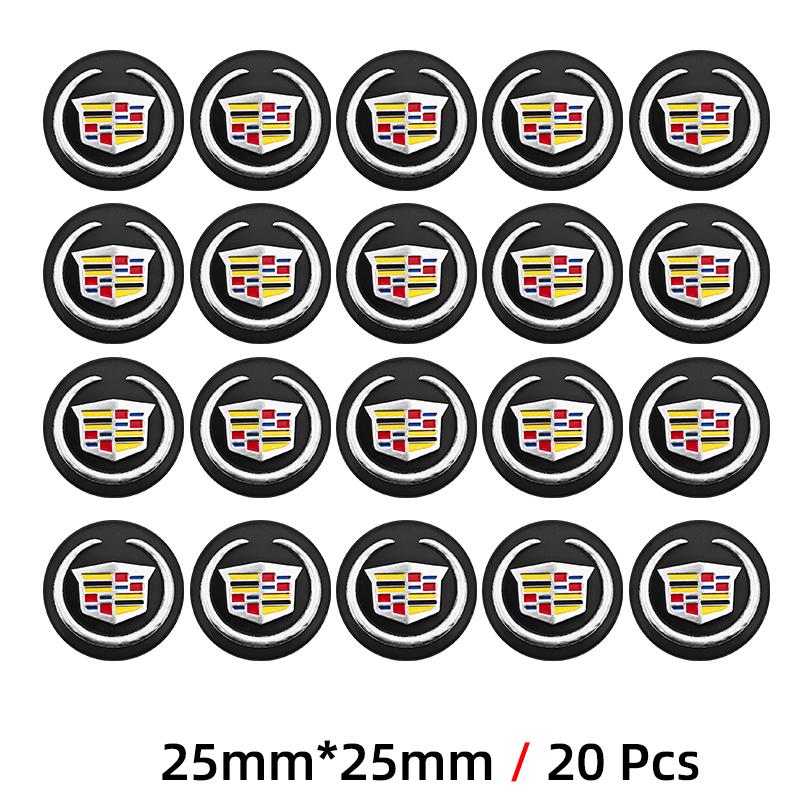 21mm/25mm Car Key Emblem Stickers Auto Door Keyhole Logo Decal For Cadillac Escalade CTS ATS SRX STS XT5 XT4 XT6 XTS CT4 CT6