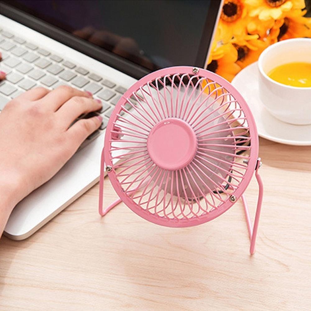 Newest 4 Inch Mini USB Desk Fan Small Quiet Personal Cooler USB Powered Portable Table Fan 360 Degree Rotatable