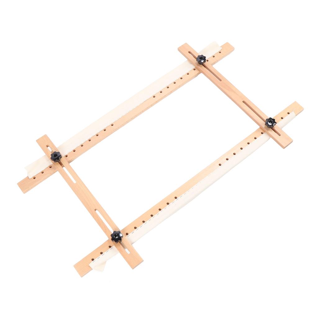 Wooden Embroidery Frame Rectangle Adjustable for Display 60x100cm Craft Sewing Accessory