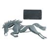 Iron Running Horse Statue Abstract Horse Figurine Decor Desktop Horse Ornament  Office Display