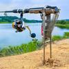 Automatic Spring Fishing Pole Stand Stainless Steel Rod Convenient Use Fish Bracket for