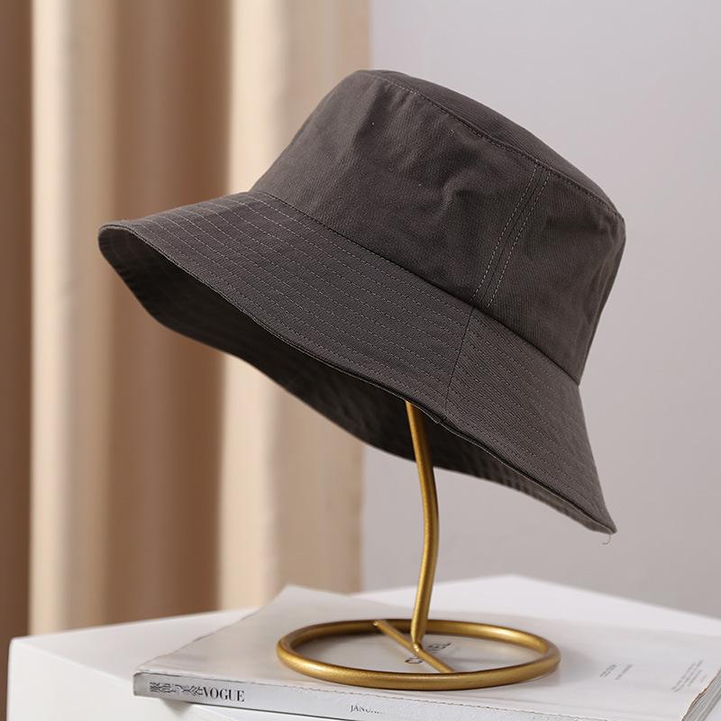 Весенне-летняя женская рыбацкая шляпа, модная однотонная хлопковая панама, уличная повседневная солнцезащитная шляпа с солнцезащитным козырьком