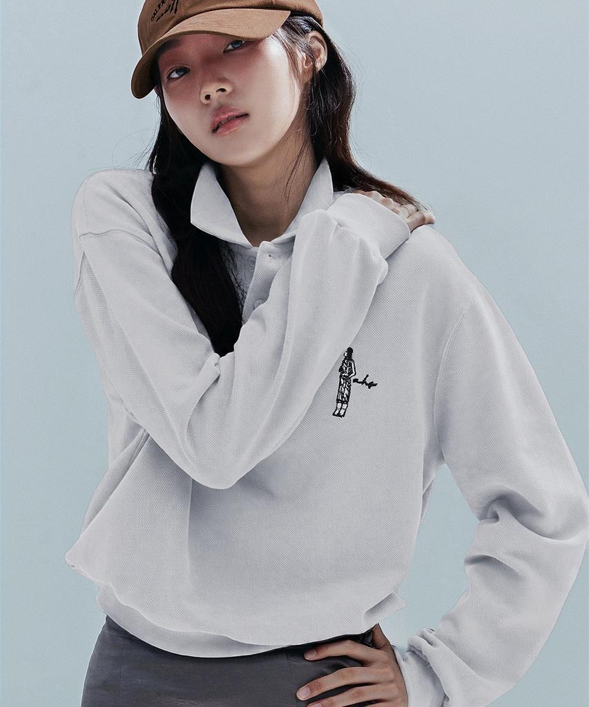 ANNEHEARTS Свитшот Color Block Pk_Слоновая кость