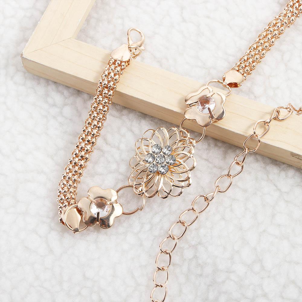 Luxury Elegant Lady Waist Chain Statement Belts Body Chain Fashion Jewelry Waistband