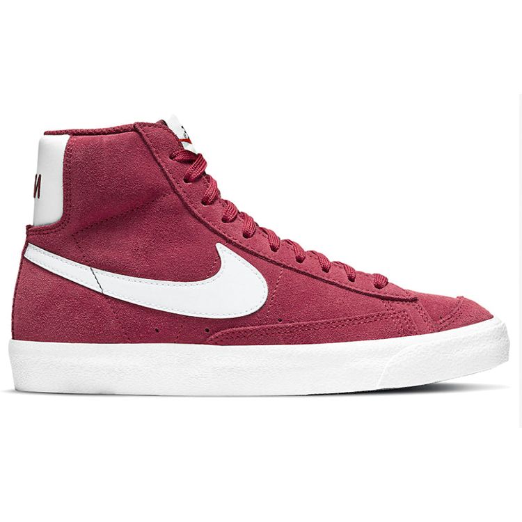 Nike Blazer Mid 77 Suede GS Team Red Детские кроссовки Черно-белые DC8248-600