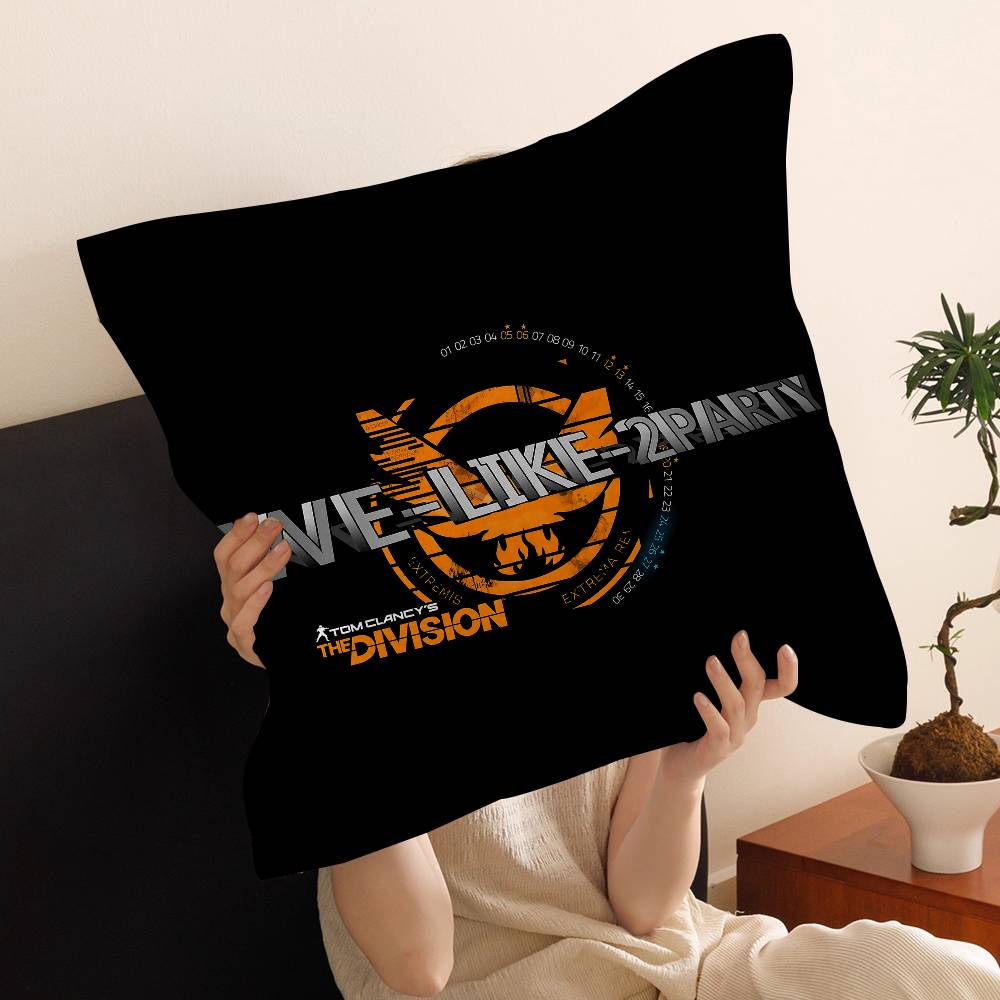 T-Tom Clancy'S The Division Cushion Cover Inches Farmhouse Decor Home Throw Pillow Covers For Couch Decorations