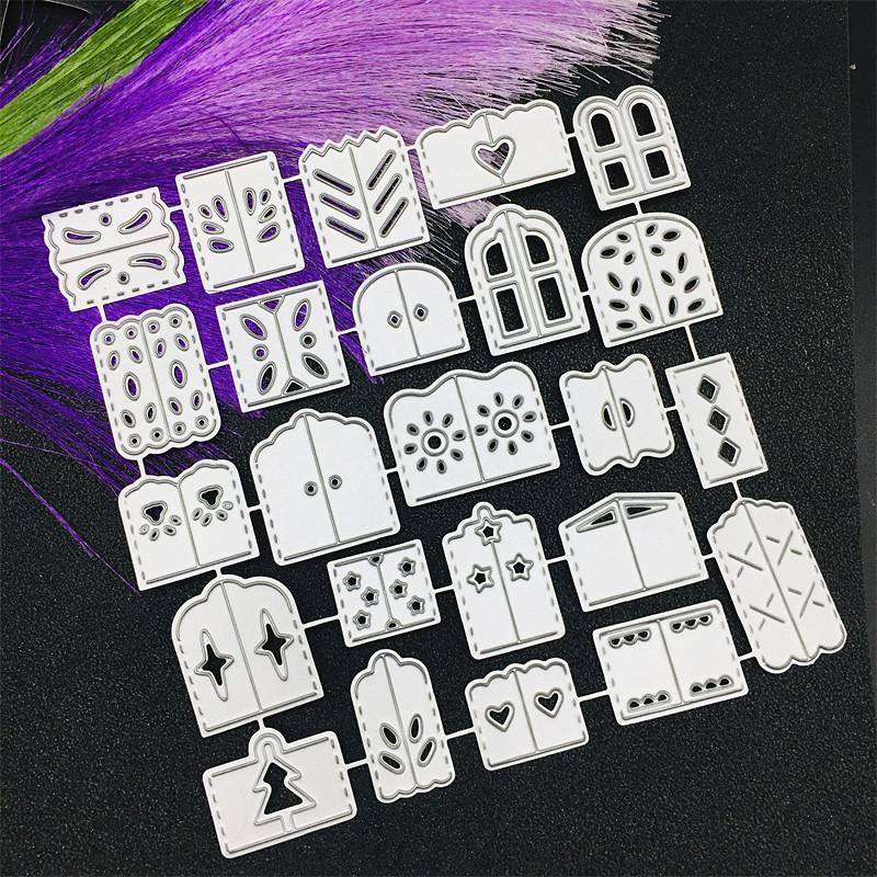 Разнообразные модели окон, бумажные художественные узоры, металлические трафареты, сделай сам, скрапбукинг, тиснение, трафарет, бумажный ремесленный шаблон альбома