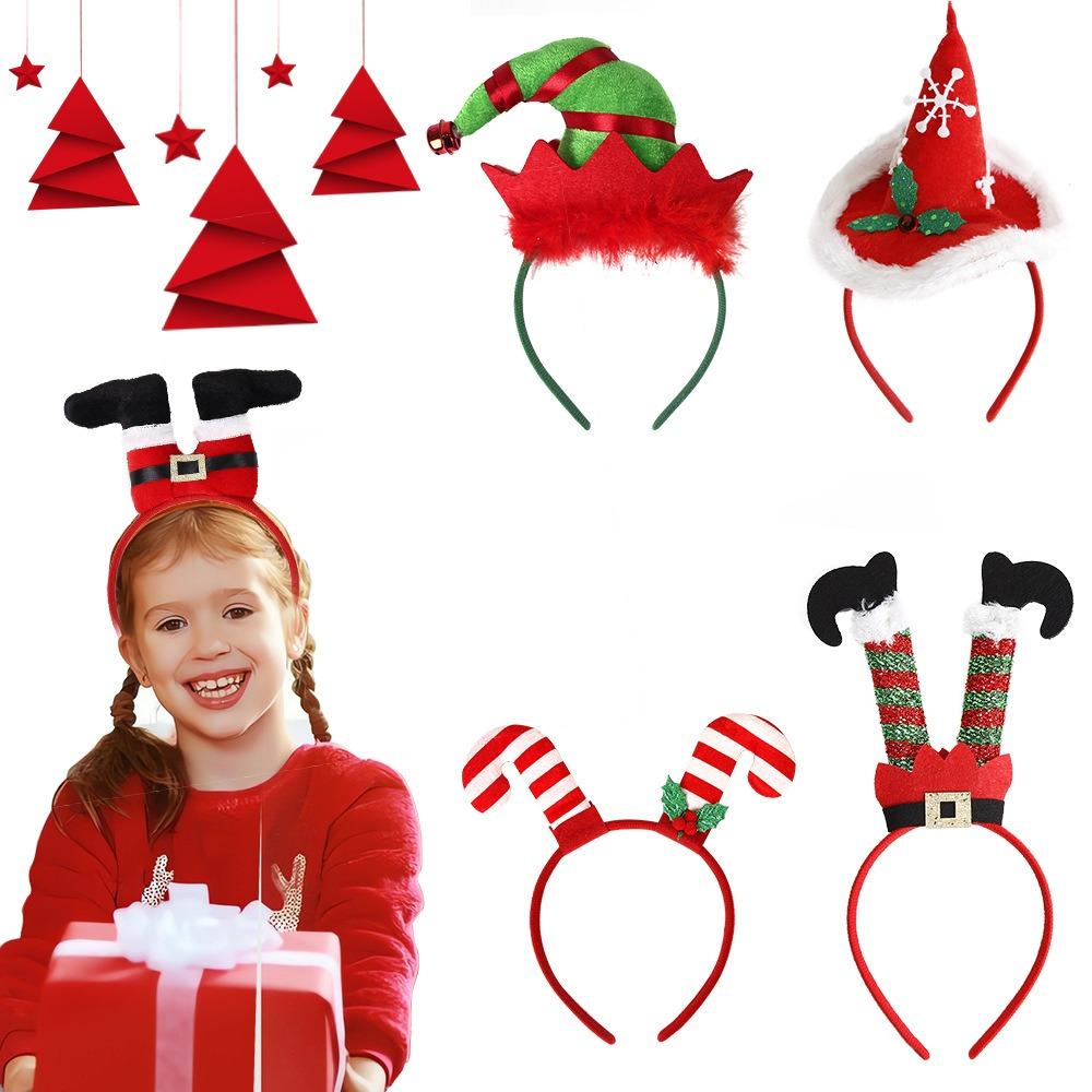 Cute Cartoon Christmas Headwear Photo Props Xmas Hat Bands Christmas Headband  Christmas Decor