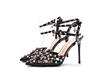 Women Rivets Sandals Sexy Party High Heel Shoes Pointed Toe Thin Heel Silvery Bride Wedding Shoes Summer Sandals Ladies