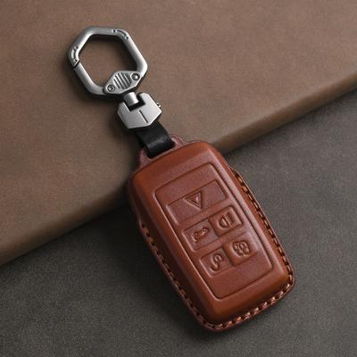Чехол для ключа автомобиля, Подходит для Land Rover, Чехол для ключа автомобиля New Range Rover Sport, Натуральная кожа, Первый слой воловьей кожи