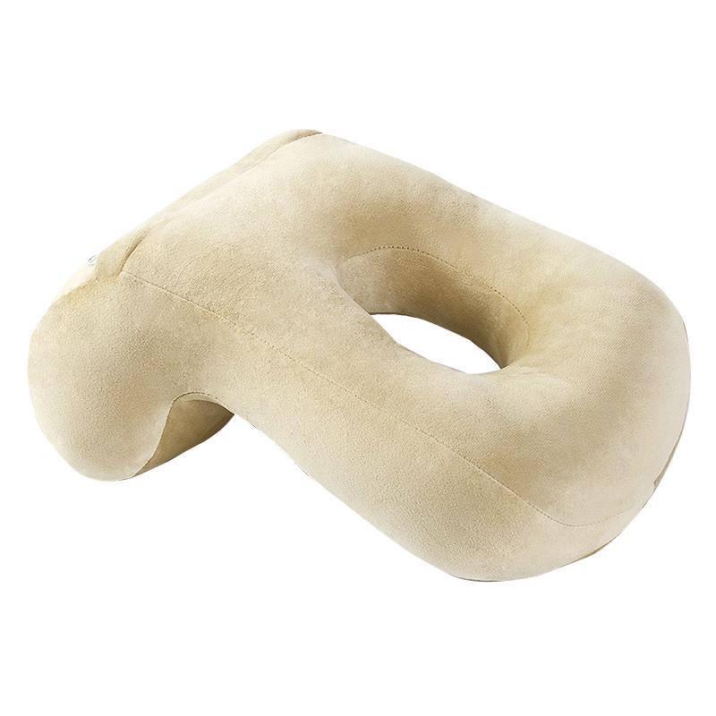 2019 New Multifunctional Nap Pillow Sleepy Pillow Portable Hollow Plush Solid Color Pillow