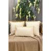 3 Pieces Handmade Natural 100% Organic Cotton Tasseled Cushion Cover Set