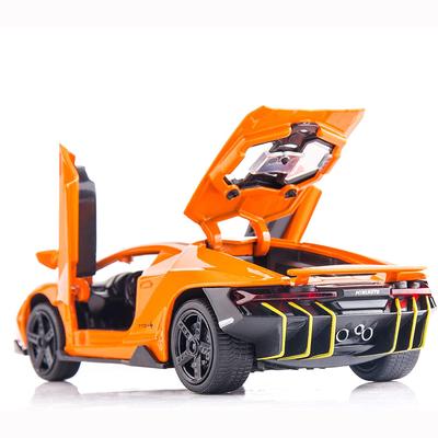 1:32 Lamborghini LP770, модель автомобиля, игрушка, со звуком и светом, откатной автомобиль, игрушки из цинкового сплава для детей, подарок для мальчиков и девочек