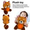 Four Modes Breathing Red Panda Music Lights Sound Sleeping Doll Soothing Plush Toy  Children Gift