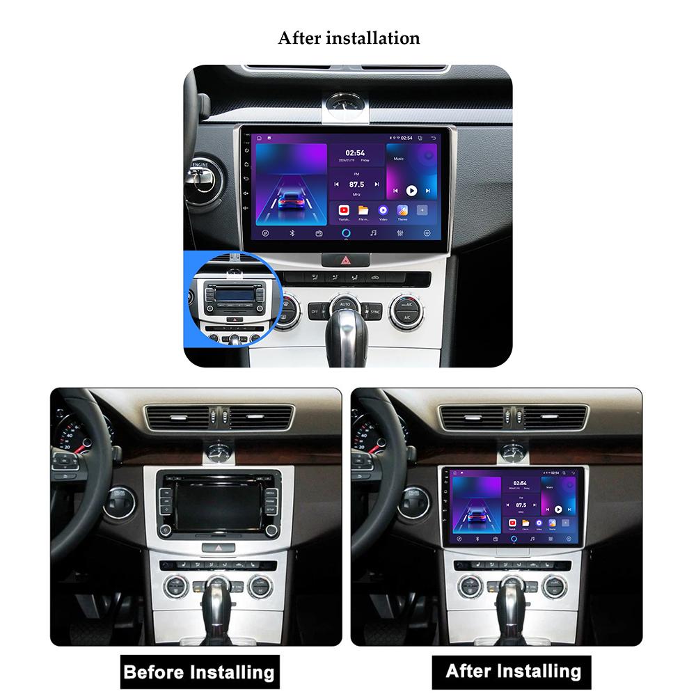 Android автомобильное радио для Volkswagen Passat B6 B7 CC 2010-2015 мультимедийный проигрыватель головное устройство стерео GPS навигация BT WIFI 1+16 ГБ