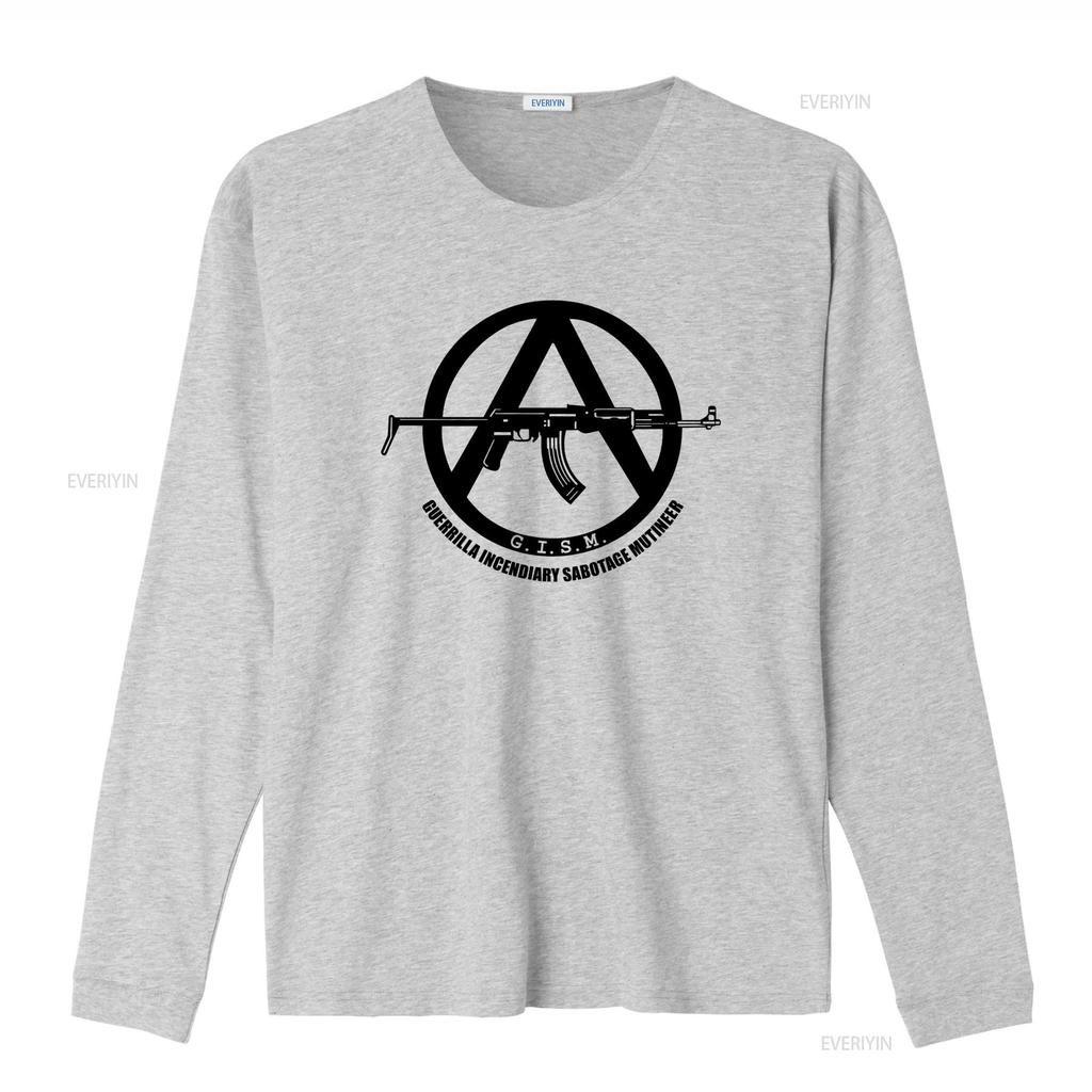 GISM Guerrilla Mutineer Thrash Hardcore Punk Rock Band T Shirt vintage Washed graphic Stretched homme Unisex streetwear