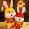 22/30/40см Стильные Мягкие Фотореквизиты Счастливый Красный Талисман 2023 Года Кукла Мягкая Игрушка Украшение для Дома Рождественский Подарок Кролик