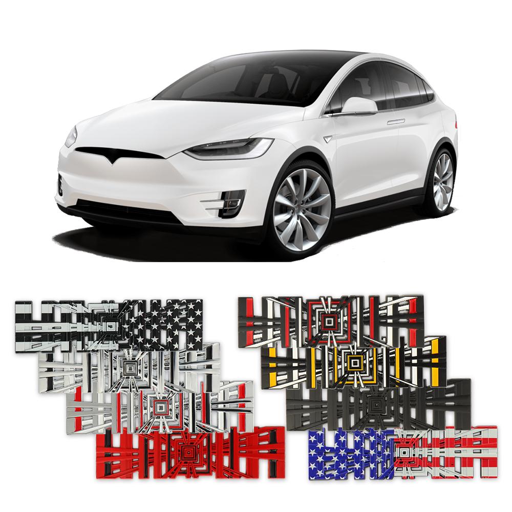 ELSUM1 3D Car Rear Trunk Fender Badge Sticker Decals For Tesla Model 3 Y S X 2021 Roadster Cybertruck Juguete Auto Accessories