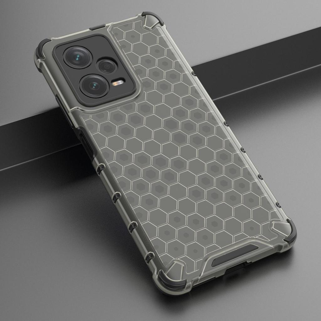 Rugged Hybrid Honeycomb Case for Xiaomi Redmi Note 12 Pro+ - Black Protective Cover