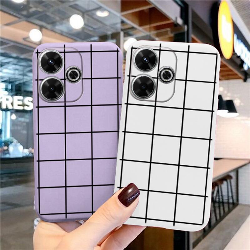 Мягкий силиконовый чехол Square Line для Xiaomi Redmi Note 13 Pro 13C 14T 15 Poco C65 Samsung A55 A35 M35 S24 Huawei Honor 200 iPhone Realme противоударный чехол