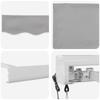 Retractable Awning Light Gray 300 x 250 x 165 cm