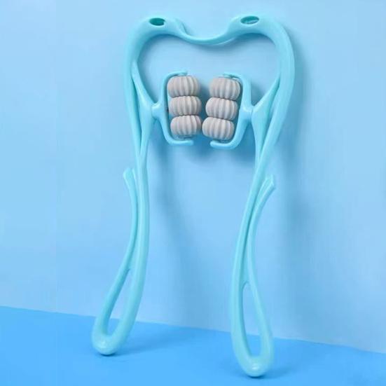 Degree Rotatable Stimulate Meridians Neck Kneading Massager Handheld Deep Tissue Cervical Spine