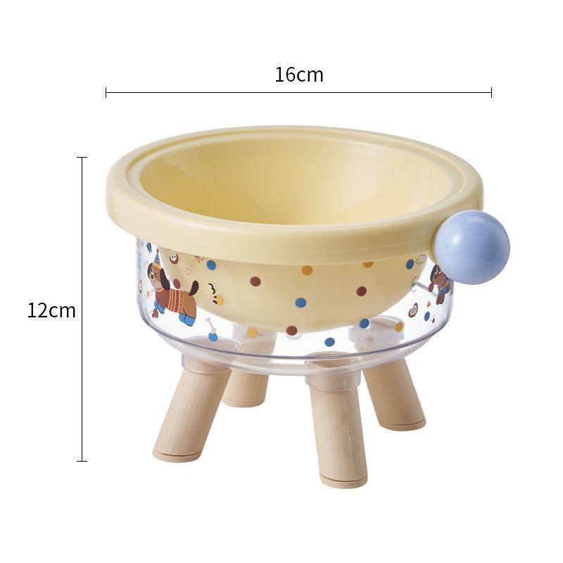 Приподнятая нескользящая миска для питомца из нержавеющей стали: Конструкция против опрокидывания, Защищает шейный отдел позвоночника, Предотвращает пятна на подбородке