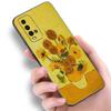 Чехол для телефона с масляной живописью Ван Вога для Xiaomi Redmi Note 5 6 9T K20 K40 K50 Pro 7A 8A 9A 9C 9i 10A 10C A1 S2, мягкий черный чехол из ТПУ