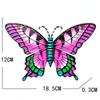New Wrought Iron Butterfly Wall Decor Simulation Insect Ornament Garden Art Metal Hanging Pendant for Indoor Outdoor Wind Chimes