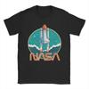 Retro Cool Nasa Power Rocket T Shirt For Men Women Crewneck Short Sleeve Tops  Cotton Summer TopsTops