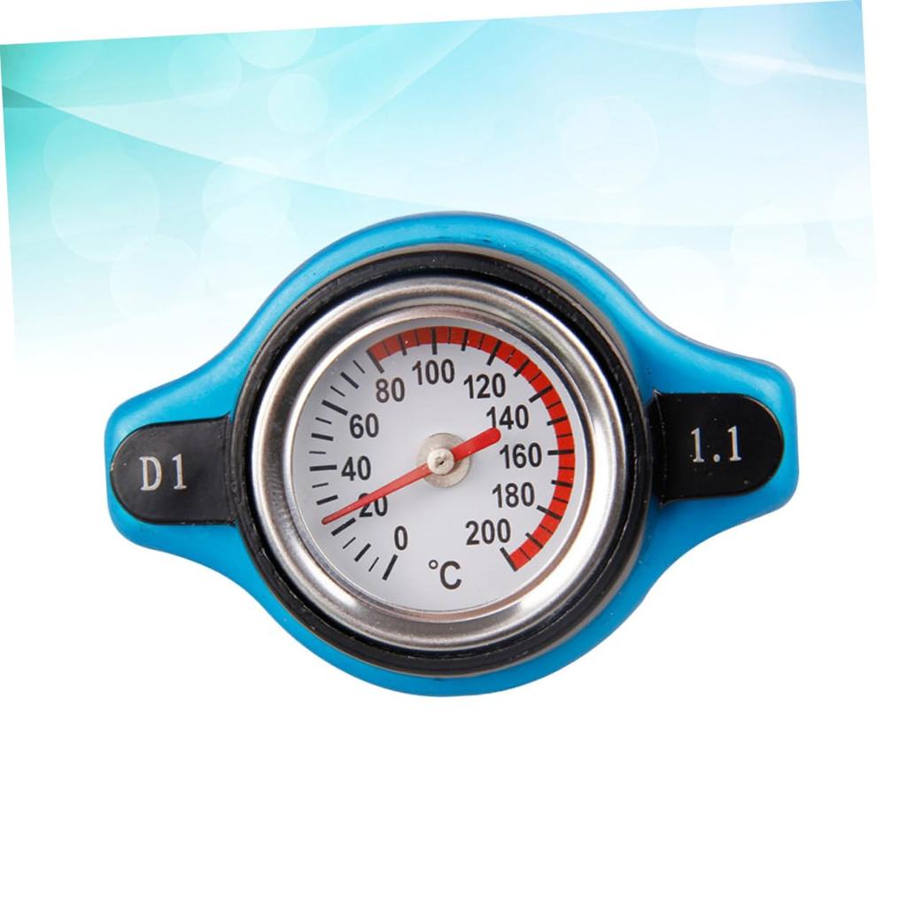 TINEASUR Car Radiator Cap Thermostat Tank Cover Easy Read 1.1 Bar
