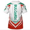 Bulgaria Men's T-Shirt National Emblem 3D Print Summer Round Neck Short Sleeve Top Casual T-Shirt Oversized Men's Clothing