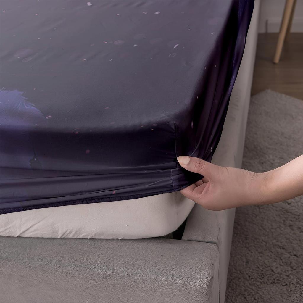 Матрас с рисунком лесных животных, трехкомпонентный комплект постельного белья с цифровой печатью, для взрослых и детей