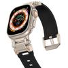 Strap For Apple Watch Ultra 2 Band 49mm 45mm 44mm 42mm 44 mm Rugged metal+Silicone Bracelet correa iWatch Series 9 6 5 4 7 8 SE