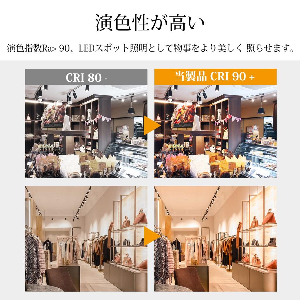 LVWIT Integrated LED Spotlight, 60W Equivalent, for Duct Rails, Dimmable, Color-Adjustable, 810LM, Easy Installation, Adjustable Angle, Available In