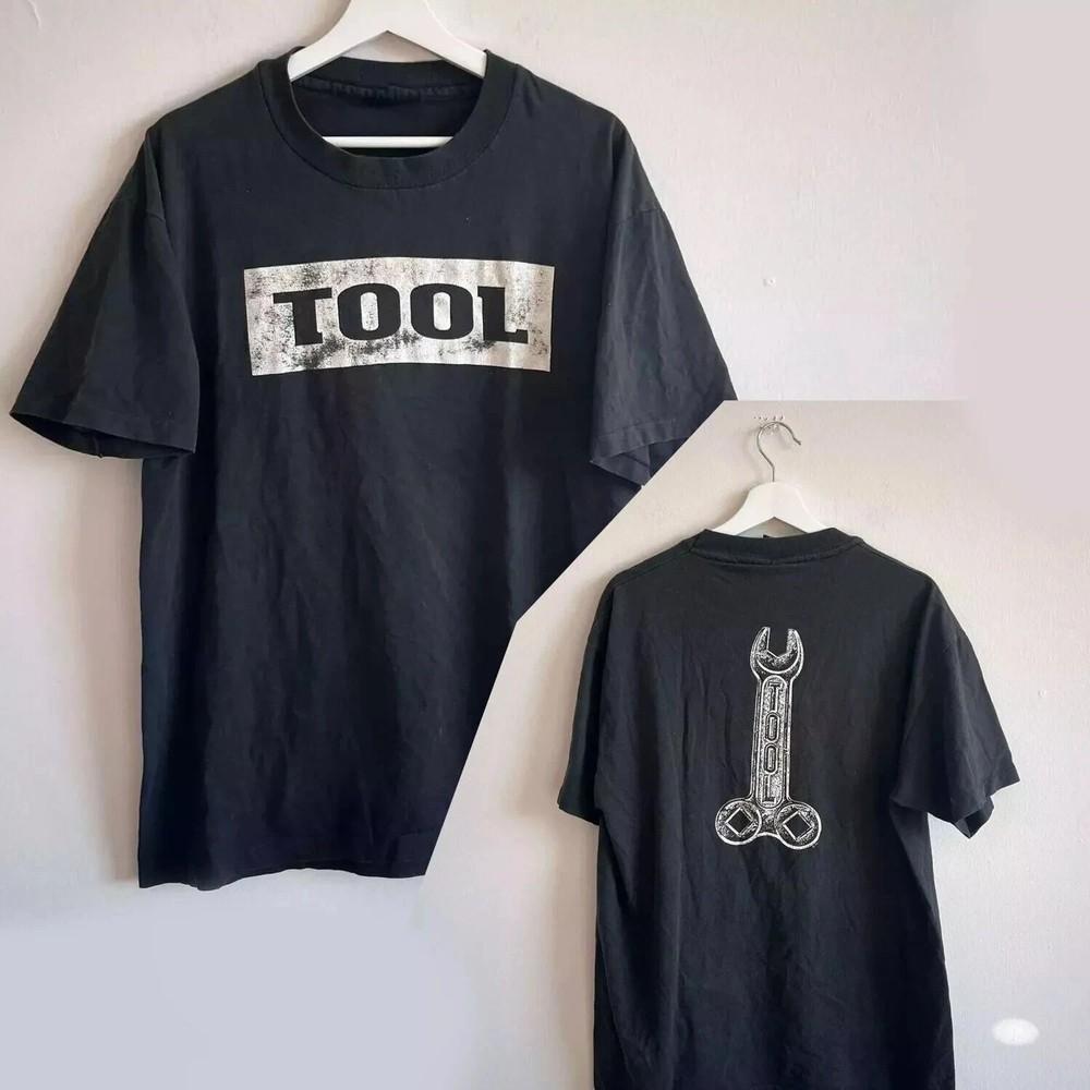 Винтажная футболка унисекс 90-х, альтернативная метал-рок группа Tool, футболка с изображением гаечного ключа, футболка из тура