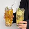 420ml Mask Glass Cup Vintage Whiskey Cup Multi-functional Juice Cup  Bar
