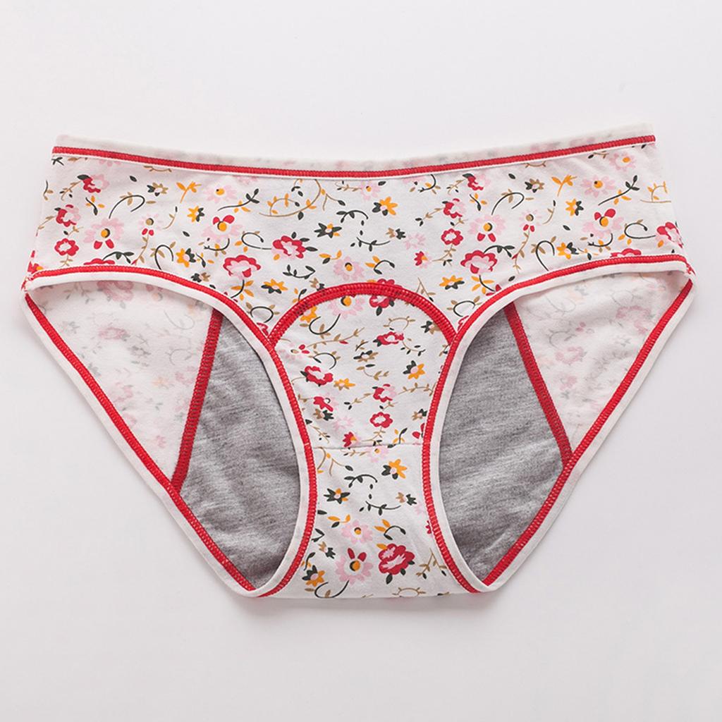 Teenagers Menstrual Panties Mid Waist Women's Panties Full Hip Panties