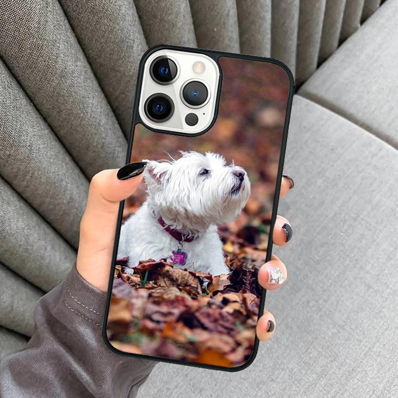 Whippet mum Westie West highland terrier dog Phone Case For iPhone 17 Air 16 16e 15 13 14 Pro Max 11 12 Plus 2022 MAX